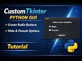 Create Radio Button Widget  |  CustomTkinter Tutorial Python for Beginners