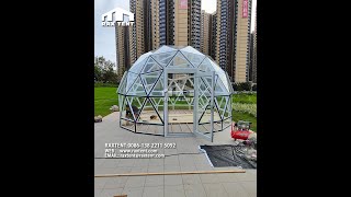 RAXTENT 5M Transparent Glass Garden Igloo Dome Tent