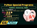 Python Special Programs - Number Guessing Game