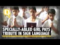 Specially-abled Girl Swaraj Brought Back from Pak Pays Tribute | The Quint