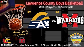 (AUDIO ONLY) #2 South Allegheny vs. #3 Mohawk - Boys Basketball - WPIAL 3A Semifinals - Feb.25, 2025