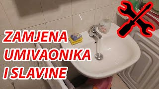 Kako zamjeniti umivaonik i slavinu na umivaoniku-How to replace sink and flaucet