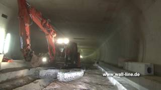 Schriesheim Branichtunnel: Erste Durchfahrt, lange vor der Eröffnung.