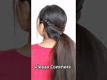 quick u0026 easy ponytail hair style girl l simple ponytail hairstyle l hair style girl