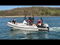 Zodiac Rib whizzing around the Menai Strait