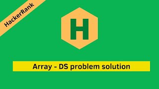 HackerRank Array DS problem solution | Data Structures problems solutions | Programmingoneonone