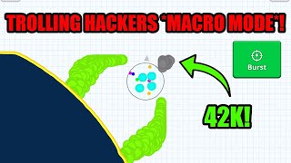 TROLLING MACRO HACKERS *MACRO MODE*!! Agar.io Mobile - VIDEO SKIN REVENGE COMEBACK - Agar.io!