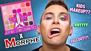NO BS MORPHE x JEFFREE STAR Palette Review + GIVEAWAY | BASICALLY KIDS MAKEUP?!?