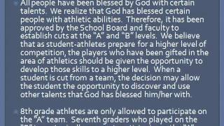 Online Athletic Parent Meeting 2011-2012