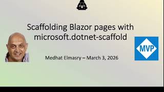 Scaffolding Blazor pages with microsoft.dotnet-scaffold