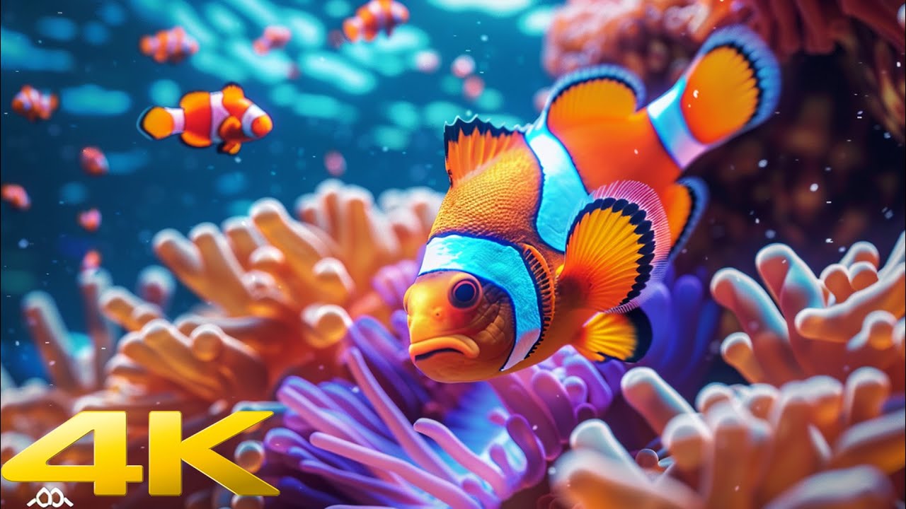 Aquarium 4k Video Ultra Hd ёяра Beautiful Coral Reef Fish Relaxing