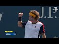 andrey rublev vs ivo karlovic highlights 2021 us open round 1