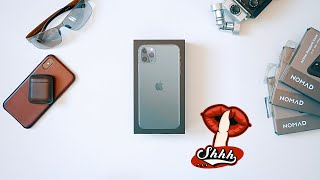 Silently unboxing the Apple iPhone 11 Pro Max Midnight Green