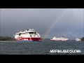 Gold hunt for Viking Line at the end of the rainbow. 22 10 2021 Åland