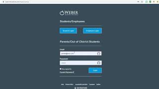Parent Canvas Log In for Weber School District