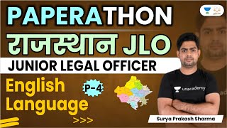 Rajasthan JLO Paperathon | English Language | Paper 4 | Surya Prakash Sharma