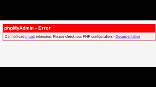 mysqli missing ! Quick solution under 2 minutes