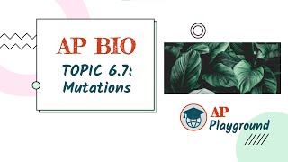 AP Biology 6.7: Mutations | AP Playground