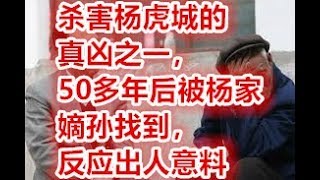 杀害杨虎城的真凶之一，50多年后被杨家嫡孙找到，反应出人意料