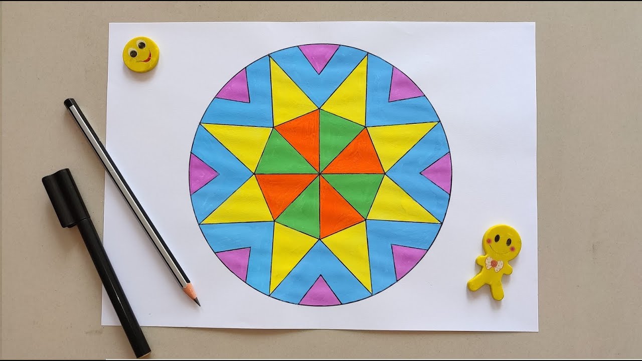 Simple Geometric Designs For Kids How To Draw Easy Geometric Pattern