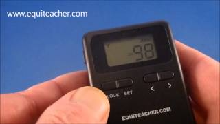 Setting channel equiteacher wireless horse instruction system