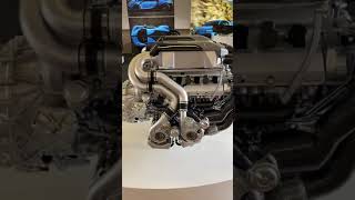 Engineering Explain of 8.0L quad turbo 1500hp W16 cylinder close up. By frank heyl.