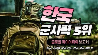 글로벌 파이어파워 세계 군사력 지수 한국 세계 5위! 영국 추월 일본과 격차 더 벌려