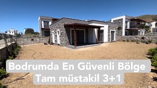 En Güvenli Bölge Bodrum Gümüşlük Satılık Villa Köy Hayatı 3+1 Tam Müstakil Satılı Yazlık Aidat yok