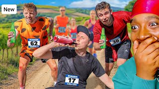 I WOULD HAVE FAILED ON STOP 1.. We Ran A Drunk Marathon... (REACTION)