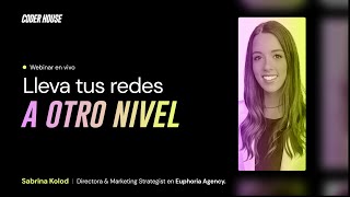 Lleva tus redes a otro nivel - Webinar en VIVO 🚨