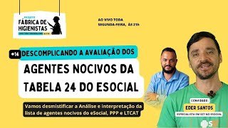 Fábrica de Higienistas #14 - Descomplicando a Avaliação dos Agentes Nocivos da Tabela 24 do eSocial