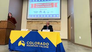 Summit Daily News Election Forum 2024: Summit Board of County Commissioners District 1