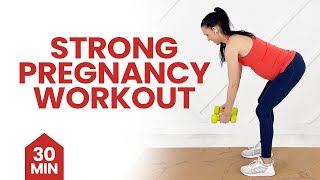 Prenatal Strength Workout | Day 5 - 30 Minute Full Body Pregnancy Workout