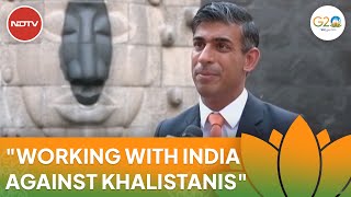 Rishi Sunak, In India For G20, Says This On Khalistani Threats