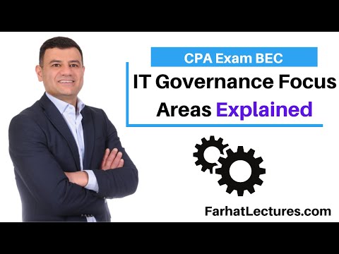 Areas of focus for IT governance. CPA Exam