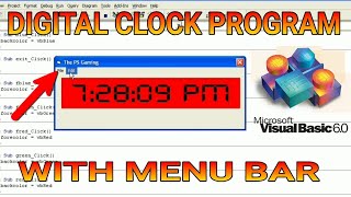 DIGITAL CLOCK PROGRAM IN VISUAL BASIC 6.0 [BENGALI]
