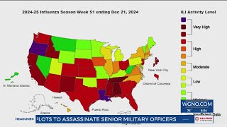 How is the flu impacting Louisiana