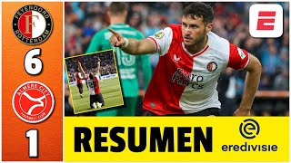 SANTIAGO GIMÉNEZ NIVEL DIOS Chaquito marcó doblete en goleada de Feyenoord 6-1 a Almere | Eredivisie