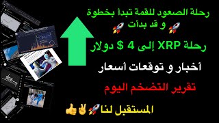 رحلة صعود XRP إلى 4 دولار بدأت و تقرير التضخم اليوم و توقعات اسعار العملات الرقمية و احداث هامه