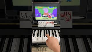 Did Peppa Pig Animate the Piano CORRECTLY?!?🤔👀 #piano #pianotutorial #peppapig #shorts #funny