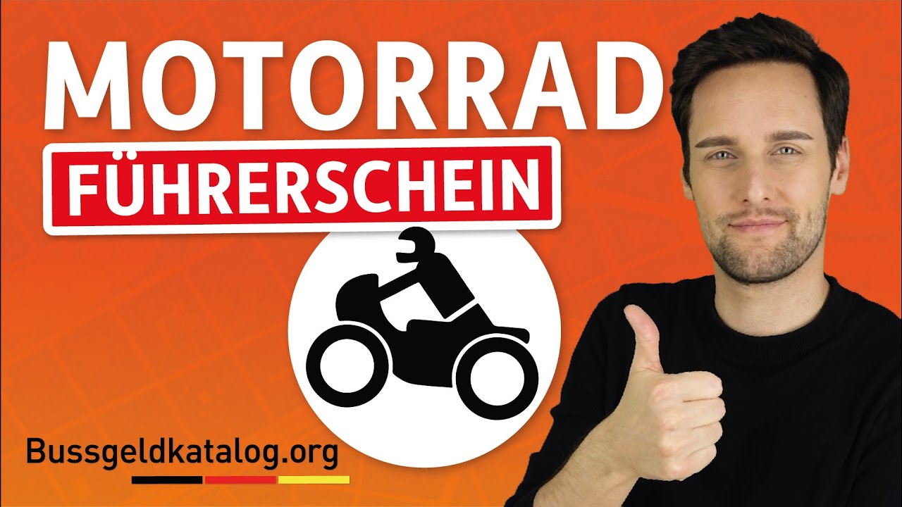 Der Motorradführerschein 🏍️🛵 Führerscheinklassen ...