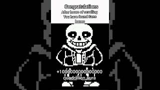 I have not seen sans bones, so I made him #aura