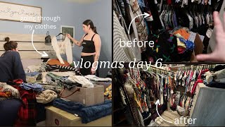 this is embarrassing.... closet clean out | vlogmas day 6