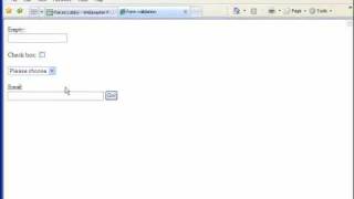 Java Script TUTORIALS: Validate form: Textboxes, select , check box, EMAIL validation PART 2