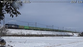 EF210-109〔１〕雪の中の福山レールエクスプレス　　　　　　　　　　　巛巛