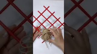 Beautiful flower Vase wall decoration ideas | Simple Wall hanging Ideas | Paper Craft |Flower Vase |