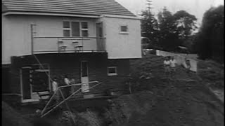 Land Slip In Newcastle Area c1963