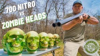 700 NITRO vs ZOMBIE HEADS 🧟‍♂️ (World’s Biggest Elephant Gun)