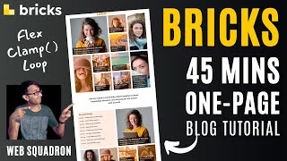 Bricks 45 Min One-Page Tutorial - BricksBuilder - Bricks WordPress Tutorial