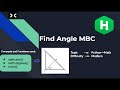 Find Angle MBC | HackerRank | Problem Solving | Python